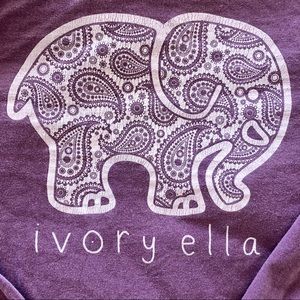 Ivory Ella long sleeve purple shirt
